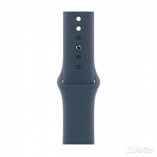 Apple Watch S9 45mm Silver ремешок штормовой синий