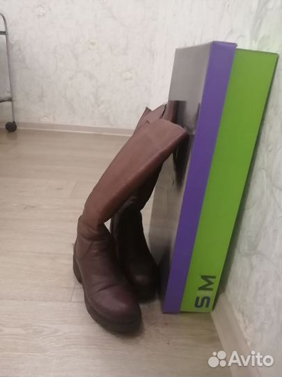 Зимние женские сапоги р. 38 нат.кожа,нат.мех