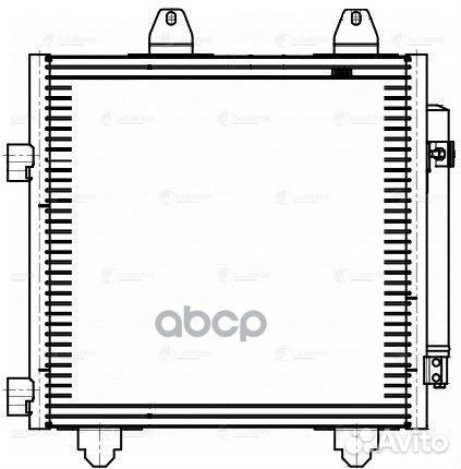 Радиатор кондиц. для а/м Peugeot 107 (05) /Citr