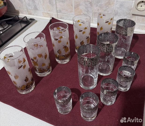 Стаканы для сока и рюмки СССР, ГДР