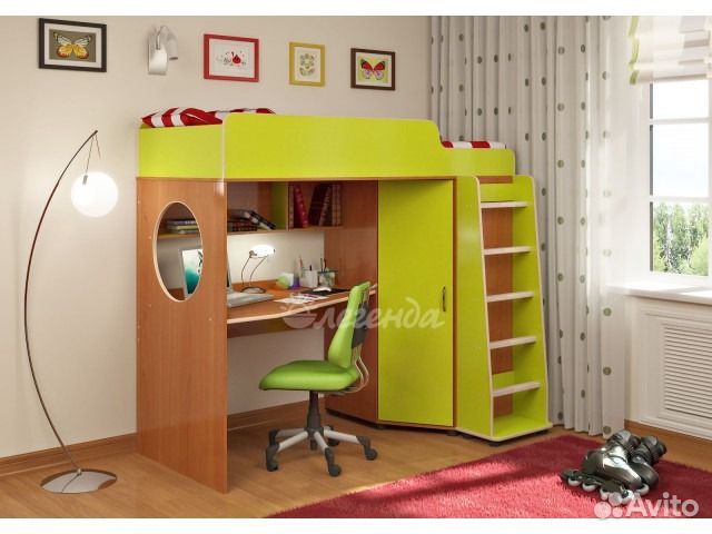 Кровать чердак