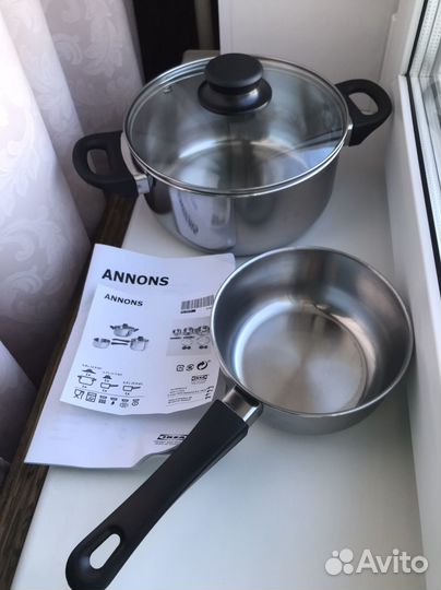 Две новых кастрюли IKEA Аноннс