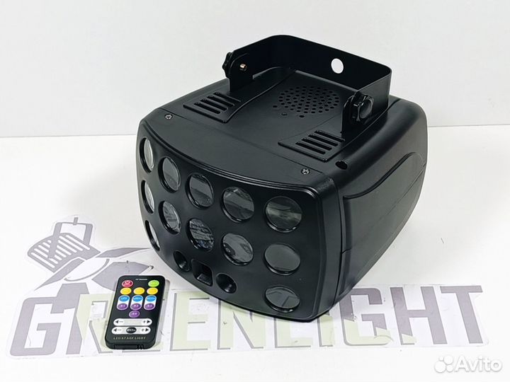 Светомузыка 3в1: дерби с лазером и стробоскопом