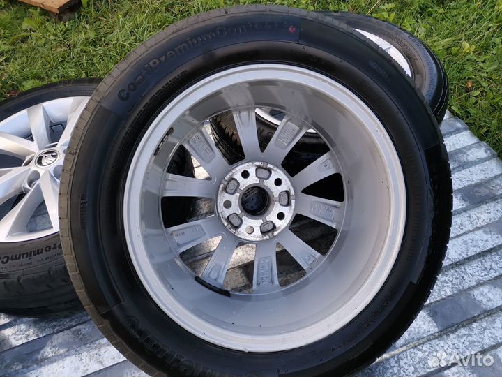 Колеса в сборе r16 летние skoda octavia Alcatras