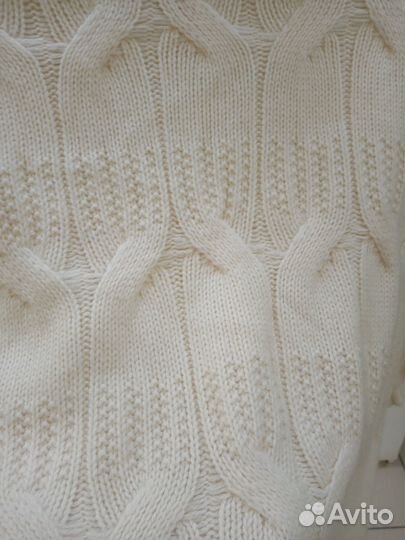 Свитер massimo dutti белый с косами