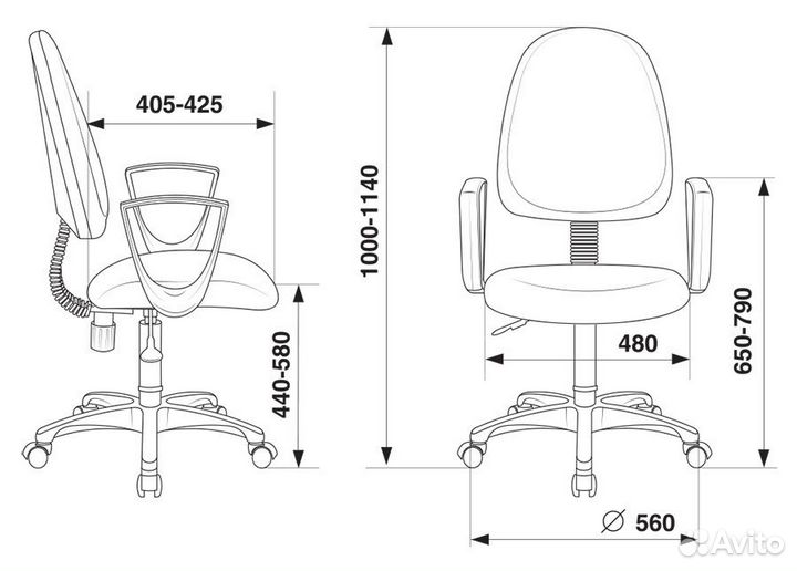 Кресло Бюрократ CH-1300N