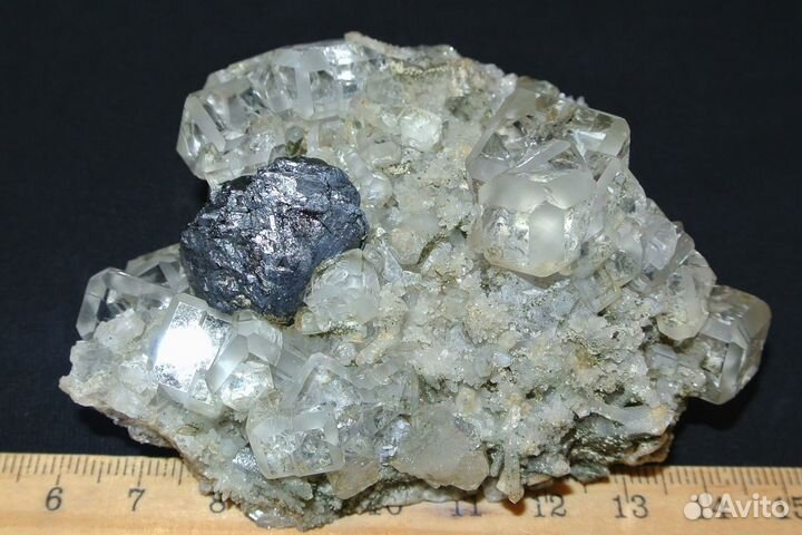 Оптический флюорит, сфалерит, кварц. Лот №1063