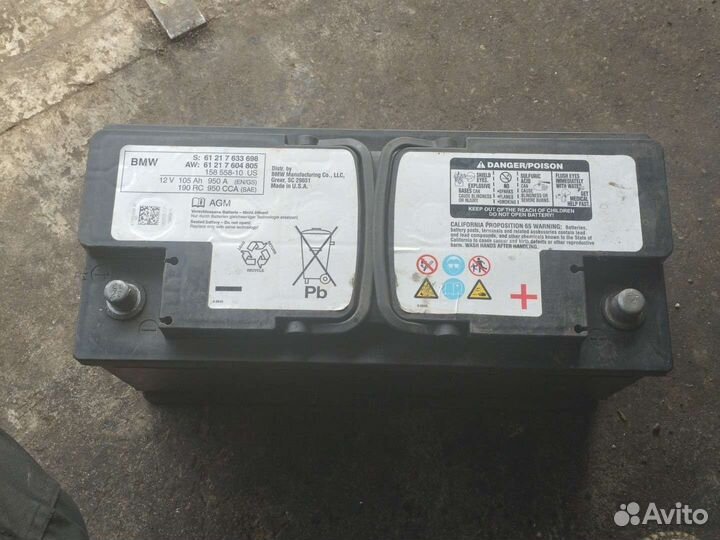 Аккумулятор bmw AGM 105Ah 950A