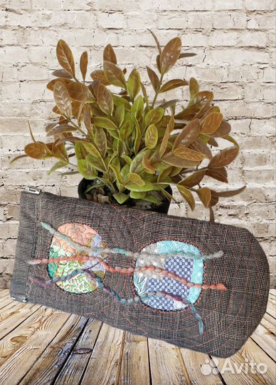 Очечник текстильный ручной работы