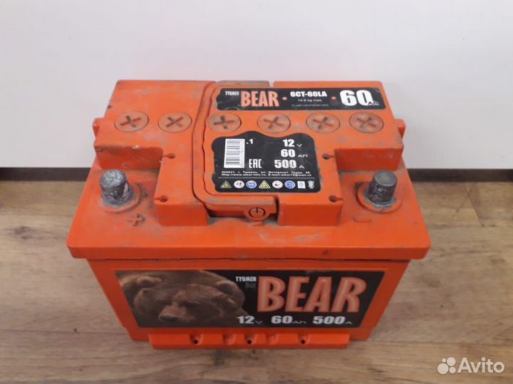 Аккумулятор бу 60Ач Медведь