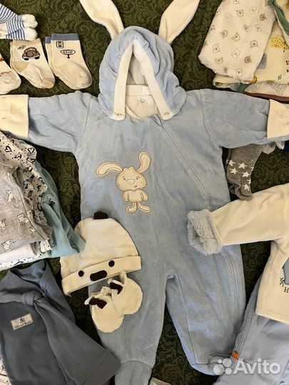 Пакет детских вещей для мальчика(0-6м)