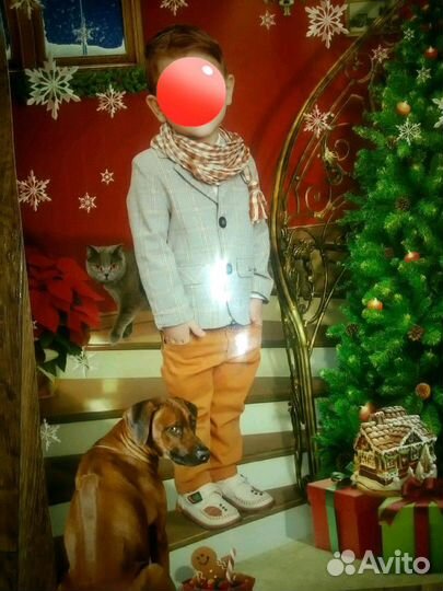 Шикарный костюм двойка с шарфиком