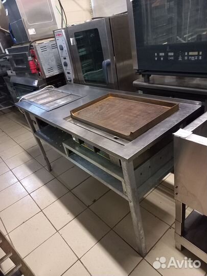 Жарочная поверхность и салат-бар