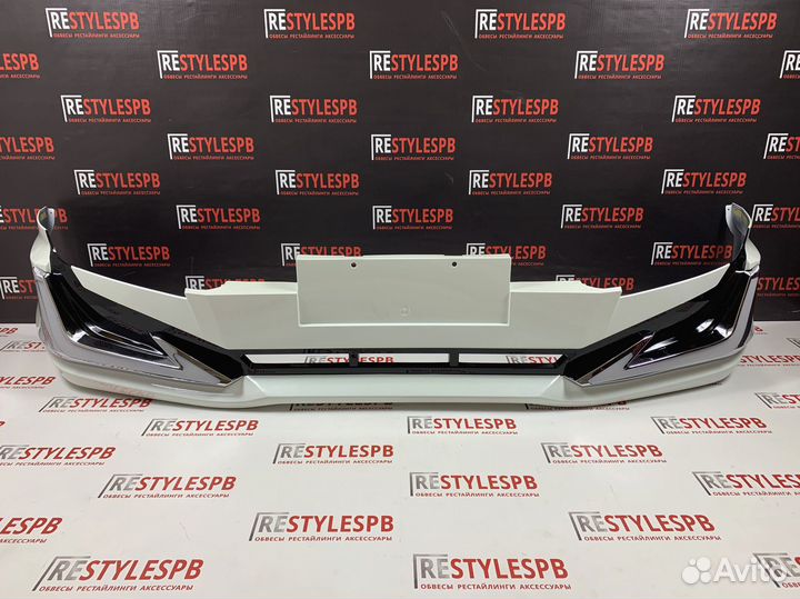 Сплиттер на бампер Toyota Land Cruiser Prado 120