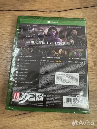 Mortal Kombat 11 Ultimate диск для Xbox One