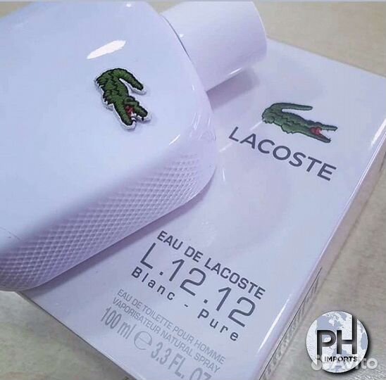 Lacoste Eau De Lacoste L. 12.12 Blanc-Pure, 100 ml