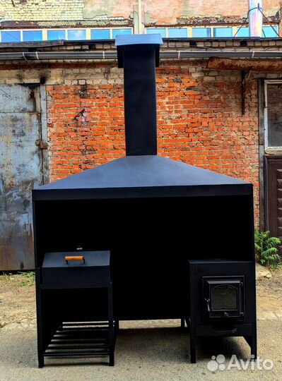 Мангал 6 мм, мангальная зона, казан, гриль,барбекю