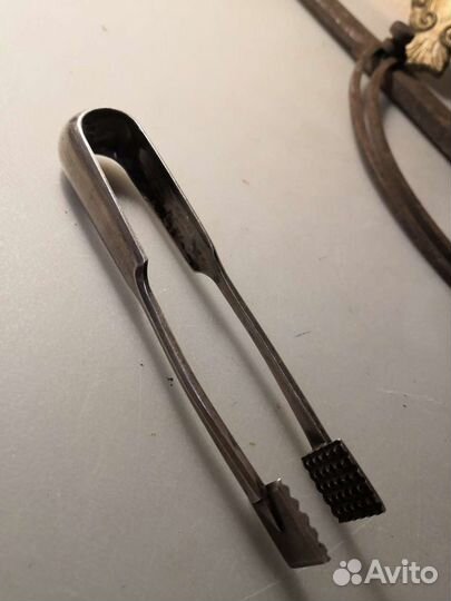 Щипцы для сахара. Серебро 84. Бронза