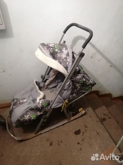 Детские санки коляска бу