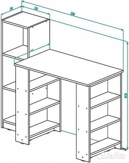 Стол письменный сп-19 Сити