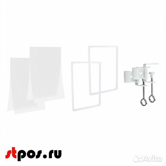 2 струбцины с держателем вывесок+рамки А4+карманы