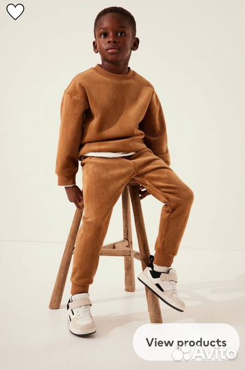 Вельветовый костюм на мальчика hm