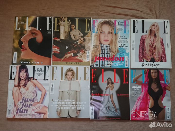 Журналы Marie Claire, Elle, Glamour, Psychologies