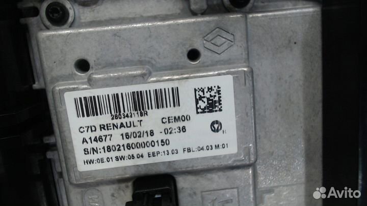 Дисплей компьютера Renault Kadjar, 2018