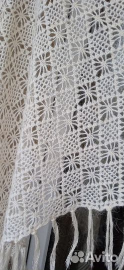 Шаль. Пух натуральный. Ручная работа