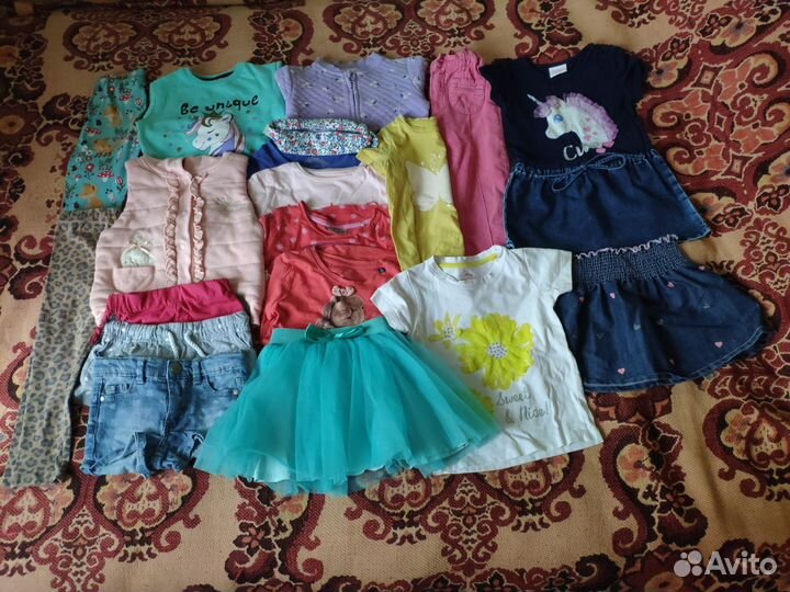 Вещи пакетом на девочку рост 98см