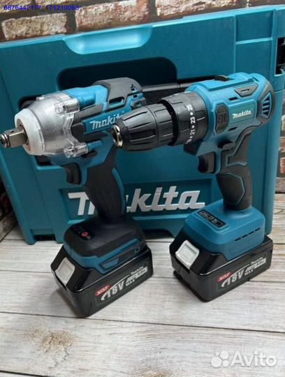 Набор Makita 2в1 Шуруповерт, гайковерт (Арт.37752)