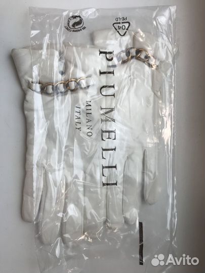 Перчатки женские кожаные 7.5. Бренд Piumelli