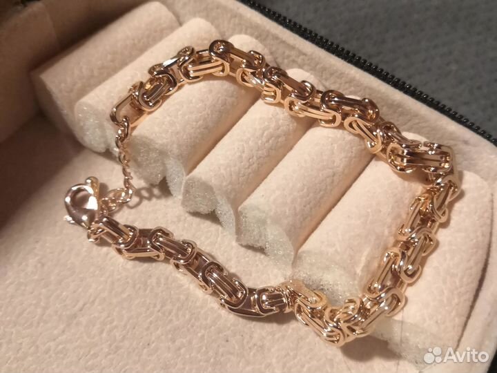 Браслет покрытие золото 17-21