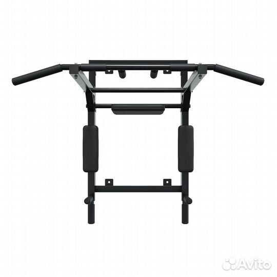 Турник брусья пресс на рамке черный
