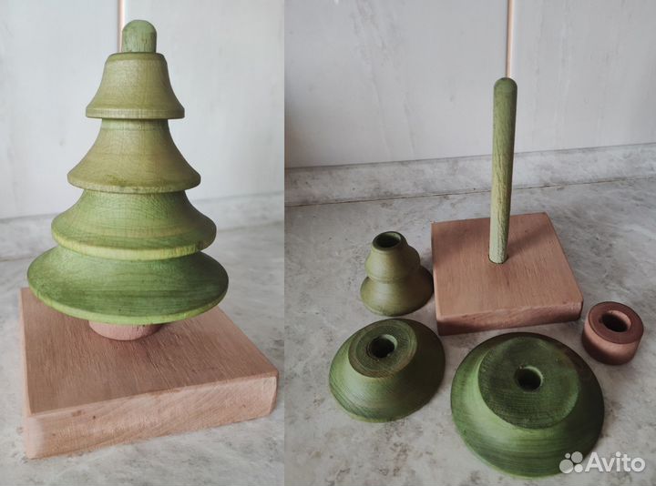 Детская развивающая игрушка ручная работа дерево