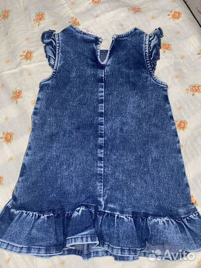 Джинсовый сарафан для девочки 92р