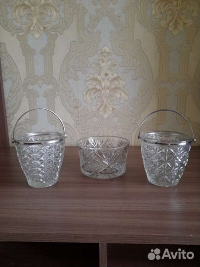 Хрустальная конфетница СССР