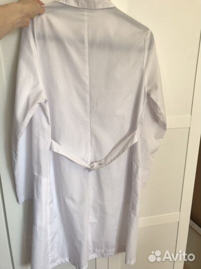 Халат медицинский белый р 48