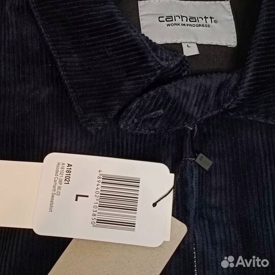 Carhartt куртка вельветовая xаррингтон бомбер