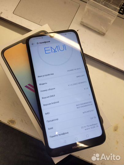 Телефон Huawei Y6 2019