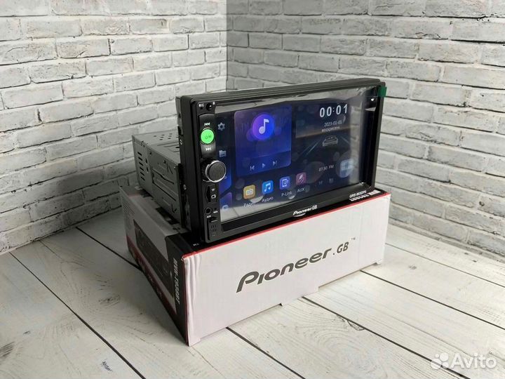 Магнитола 1din Pioneer 7 дюймов (новая)