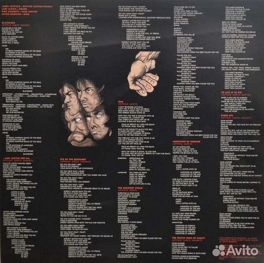 Виниловая пластинка metallica - AND justice FOR AL