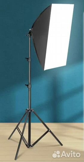 Комплект софтбокс,штатив,лампа