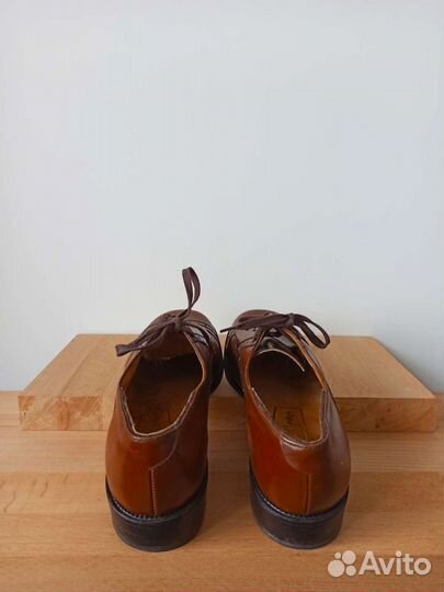 Ботинки кожаные винтаж ретро