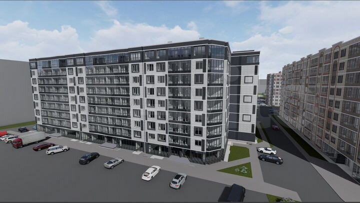 1-к. квартира, 51,3 м², 4/9 эт.