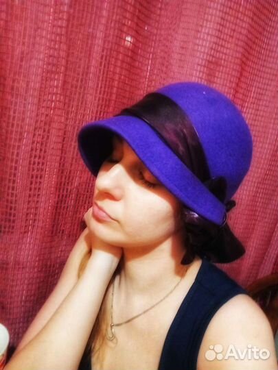 Шляпка женская фетровая