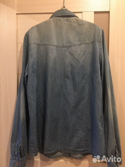 Джинсовая рубашка laredoute