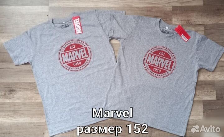 Новая футболка Marvel 152 - 158 2 штуки