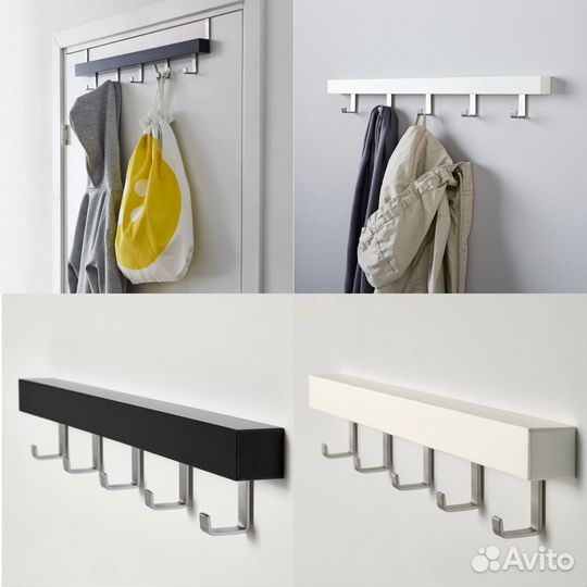 Вешалка IKEA tjusig для двери/стены 60 см