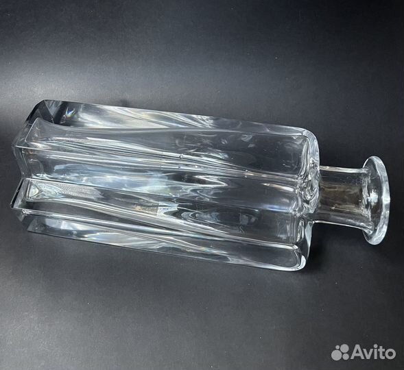 Бутылка ваза графин стекло тяжелое